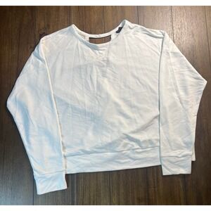 Nike Dri-FIT White Open Back Crossover Wrap Sweatshirt XXL Pullover Activewear